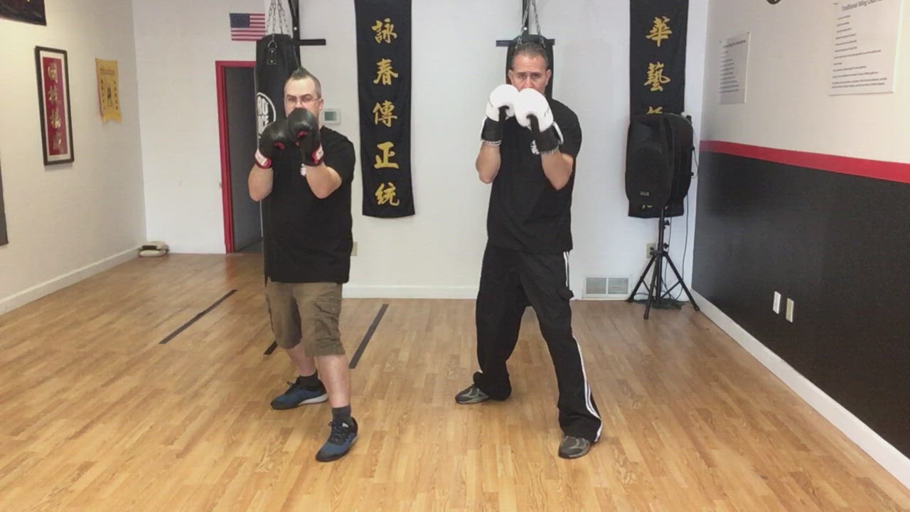 Jab cross series with footwork