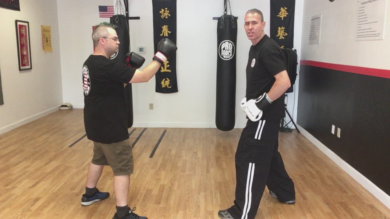 Stepping with the jab